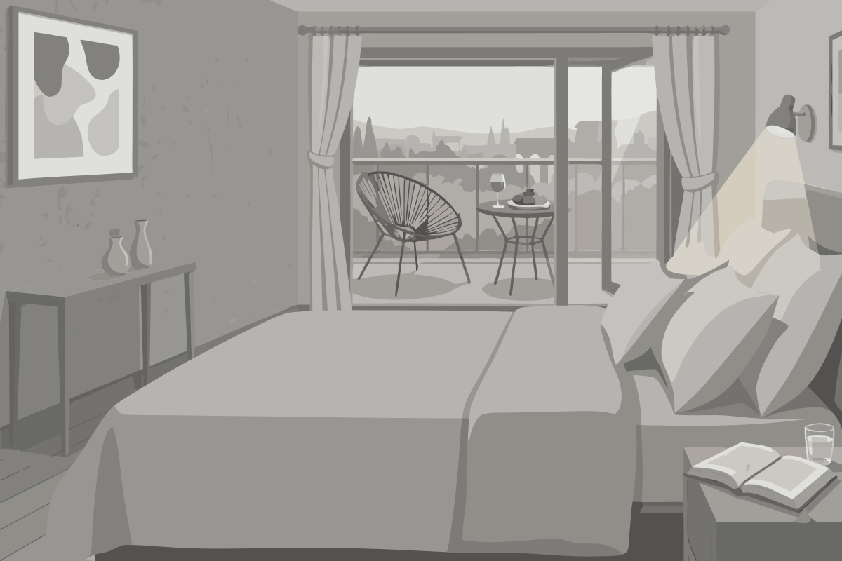 Quarto Queen Standard com 2 Camas Queen-size